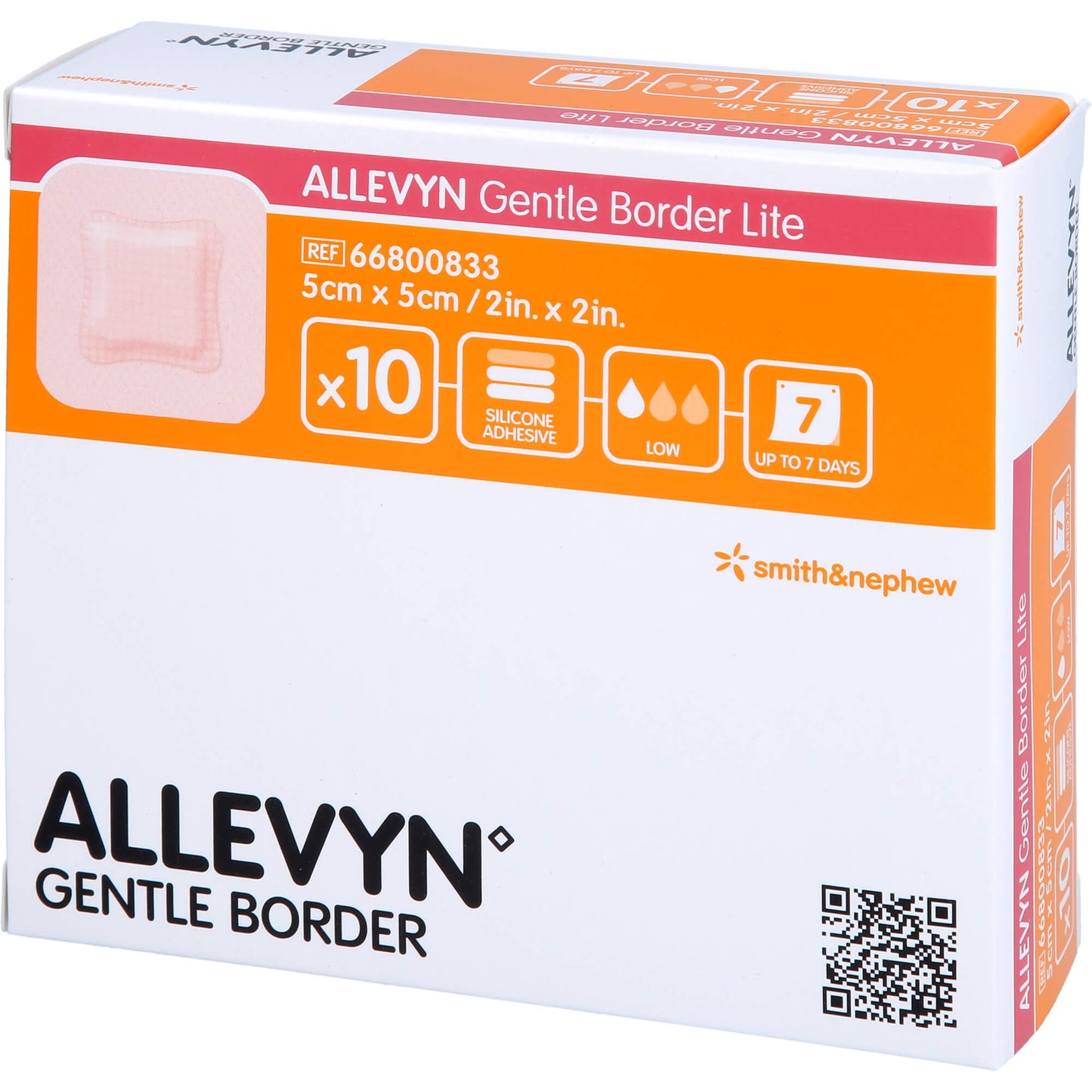 ALLEVYN Gentle Border Lite 5x5 cm Schaumverb. 10 St