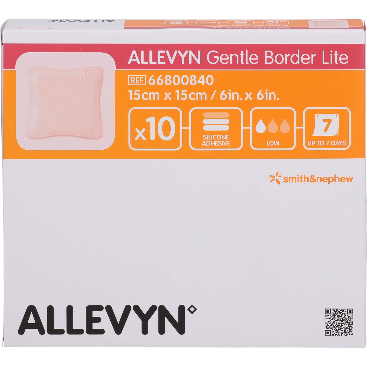 ALLEVYN Gentle Border Lite 15x15 cm Schaumverb. 10 St