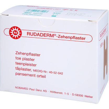 RUDADERM Zehenpflaster 100 St