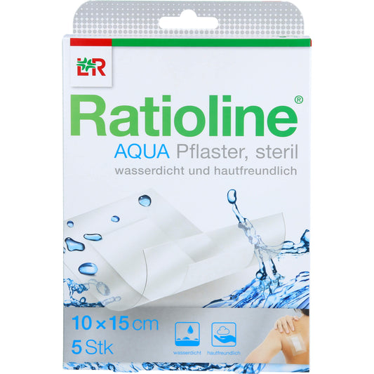 RATIOLINE aqua Duschpflaster Plus 10x15 cm steril 5 St