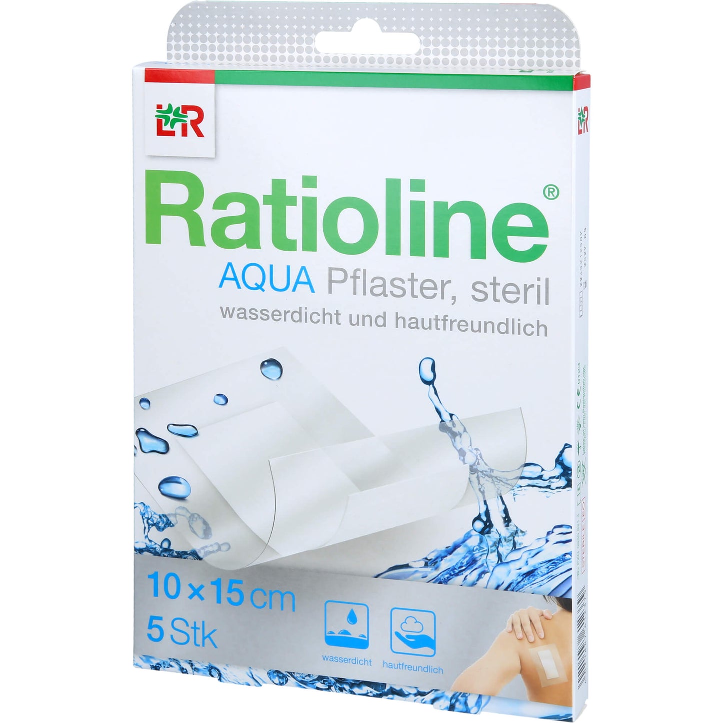 RATIOLINE aqua Duschpflaster Plus 10x15 cm steril 5 St