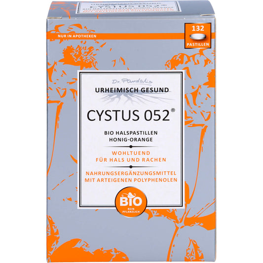 CYSTUS 052 Bio Halspastillen Honig Orange 132 St