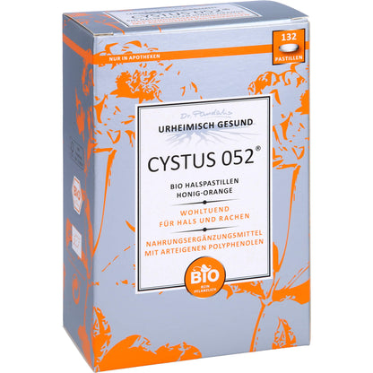 CYSTUS 052 Bio Halspastillen Honig Orange 132 St
