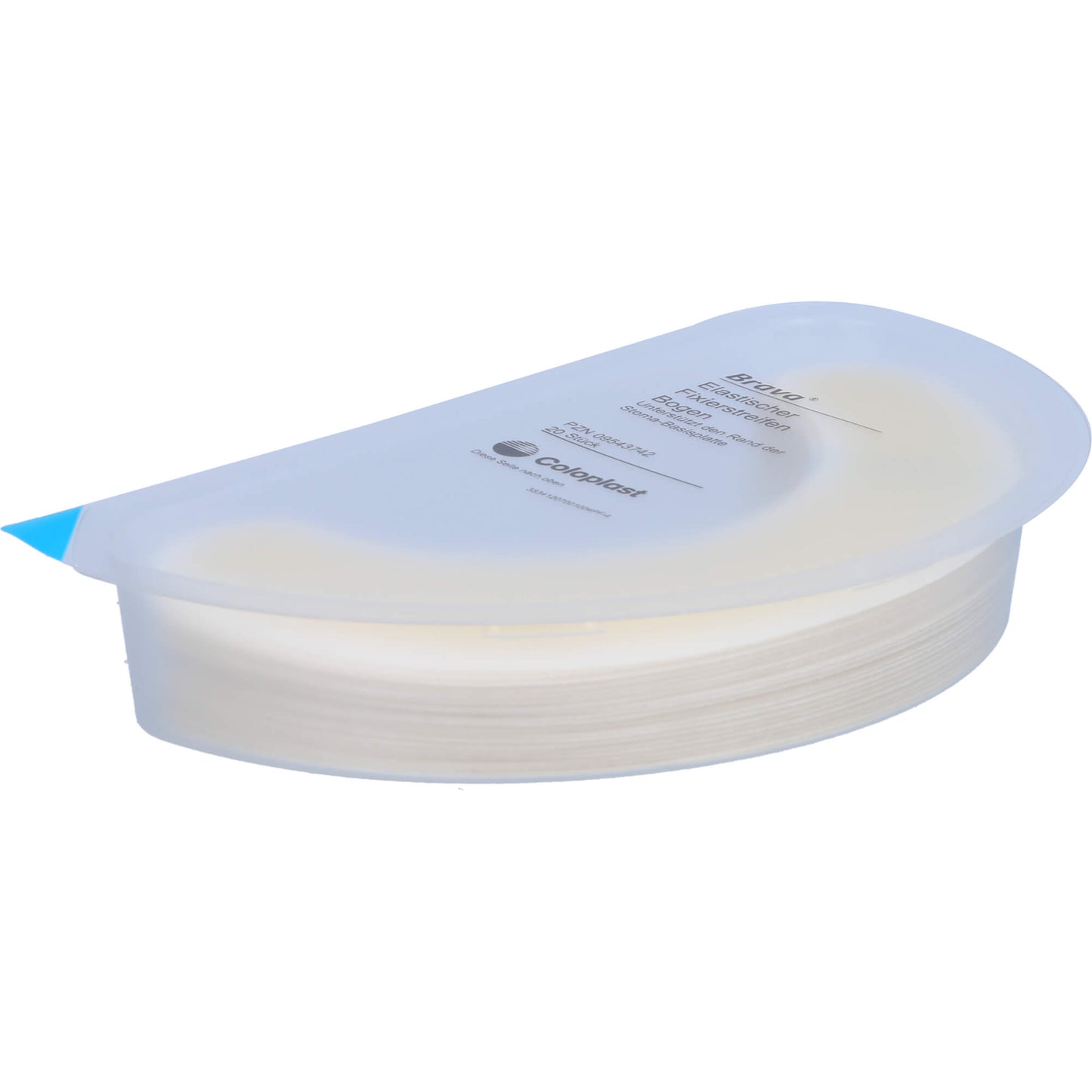 BRAVA elastischer Fixierstreifen gebogen 20 St