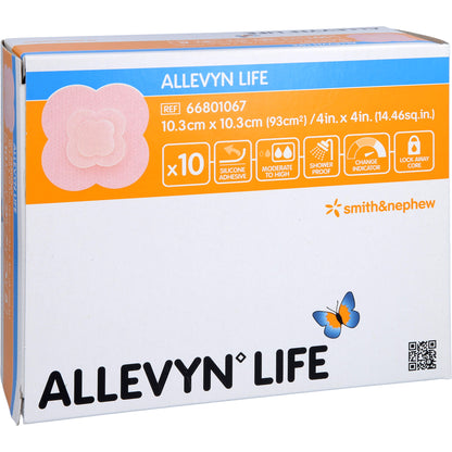 ALLEVYN Life 10,3x10,3 cm Silikonschaumverband 10 St