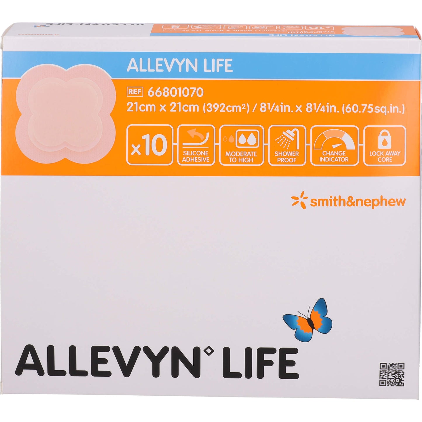ALLEVYN Life 21x21 cm Silikonschaumverband 10 St