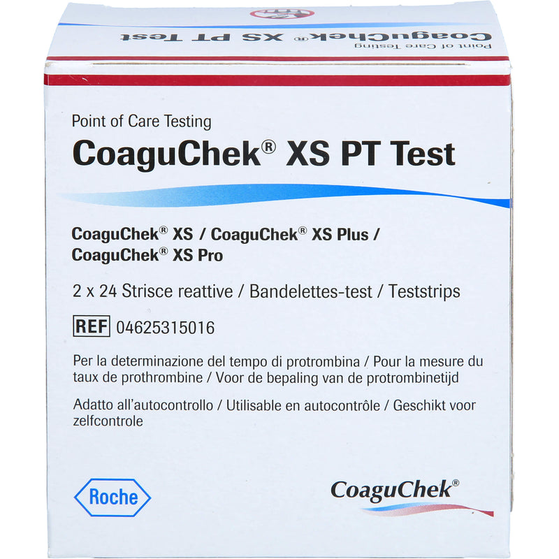 COAGU CHEK XS PT TEST 2X24 St