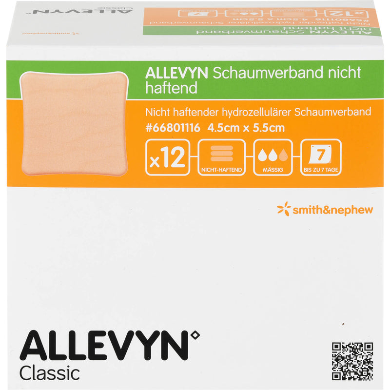 ALLEVYN 4.5X5.5 NICHT HAFT 12 St