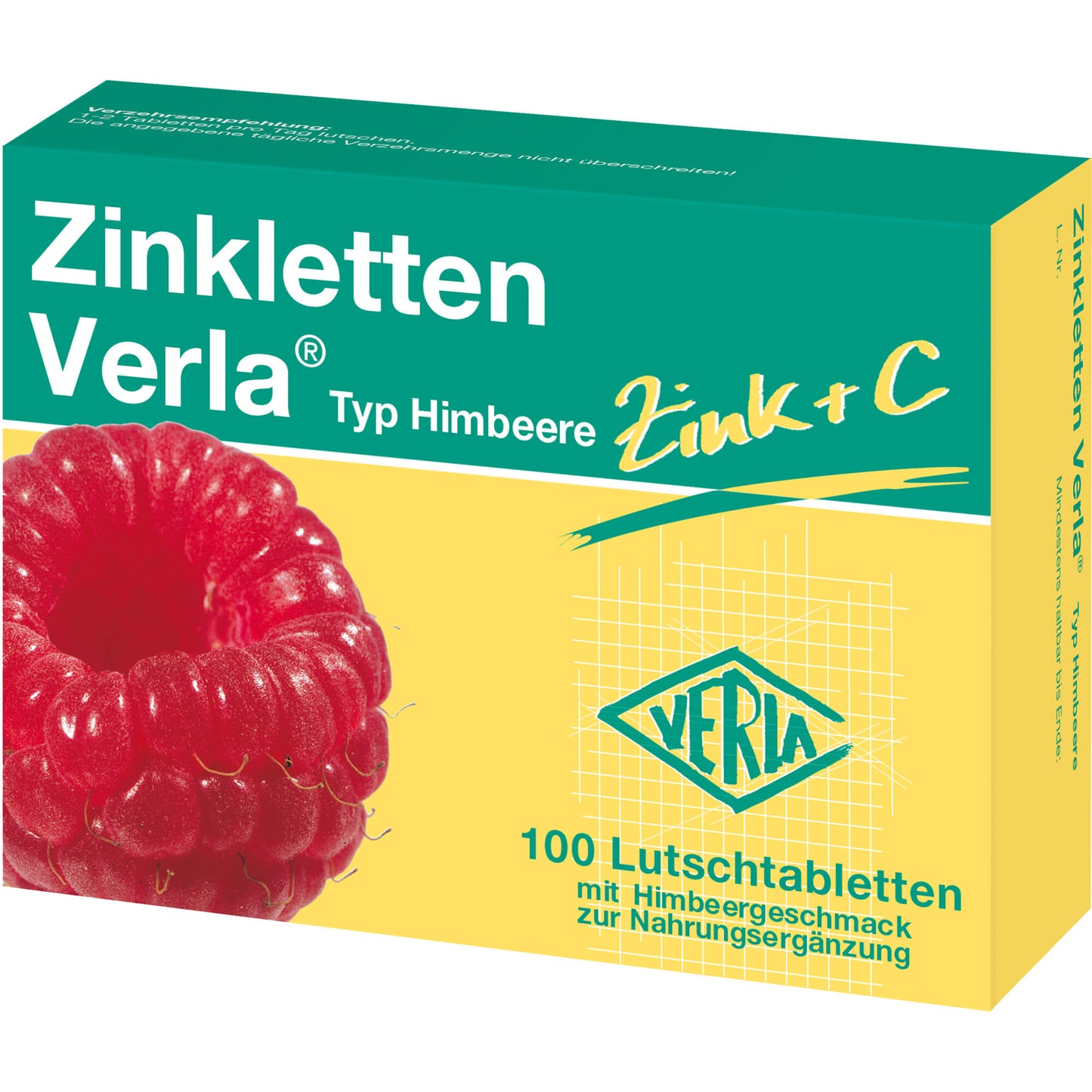 ZINKLETTEN Verla Himbeere Lutschtabletten 100 St
