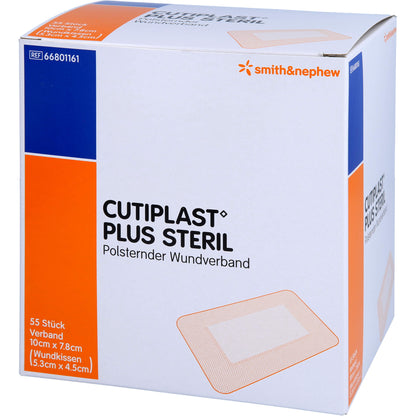 CUTIPLAST Plus steril 7,8x10 cm Verband 55 St