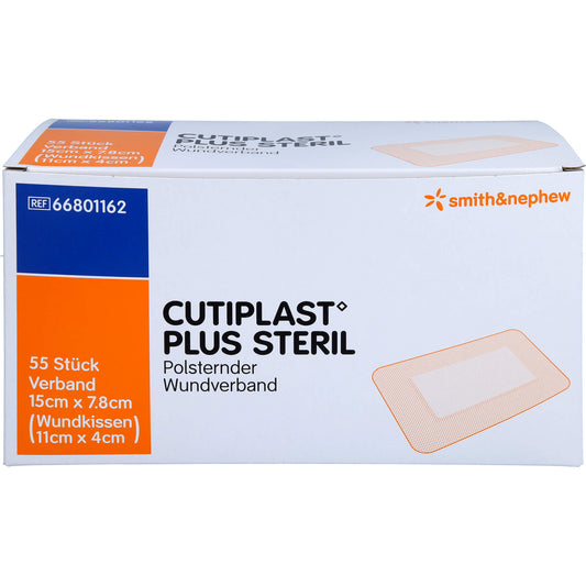 CUTIPLAST Plus steril 7,8x15 cm Verband 55 St
