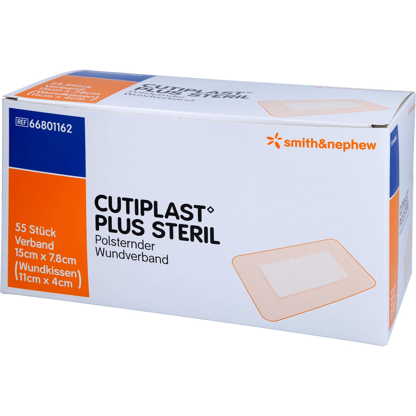 CUTIPLAST Plus steril 7,8x15 cm Verband 55 St