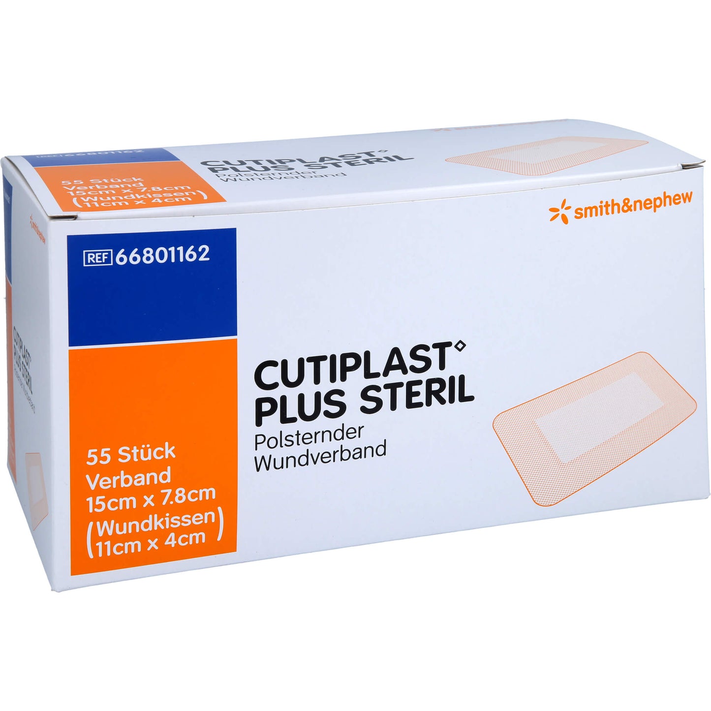 CUTIPLAST Plus steril 7,8x15 cm Verband 55 St