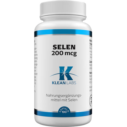 SELEN 200 µg KLEAN LABS Kapseln 100 St