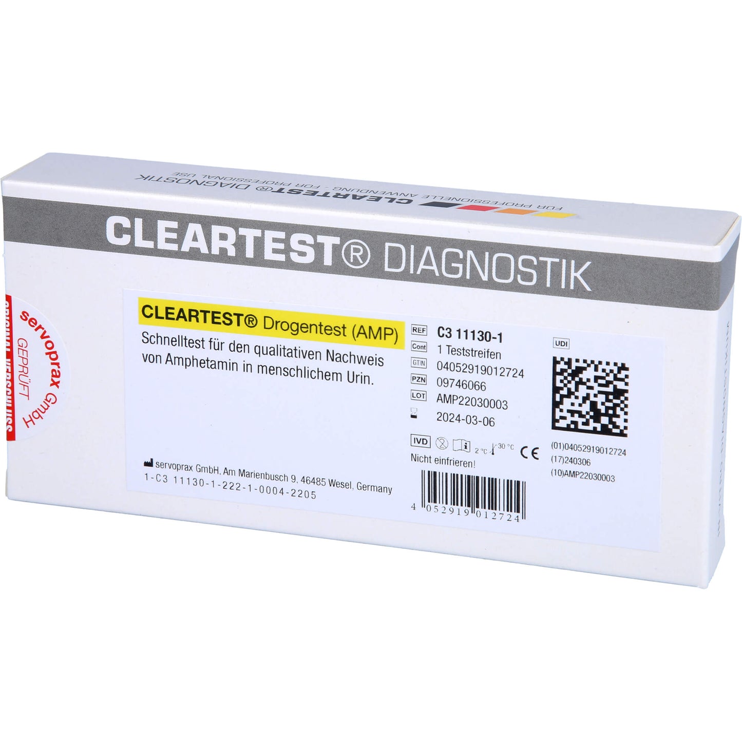 CLEARTEST Drogentest AMP Teststreifen 1 St
