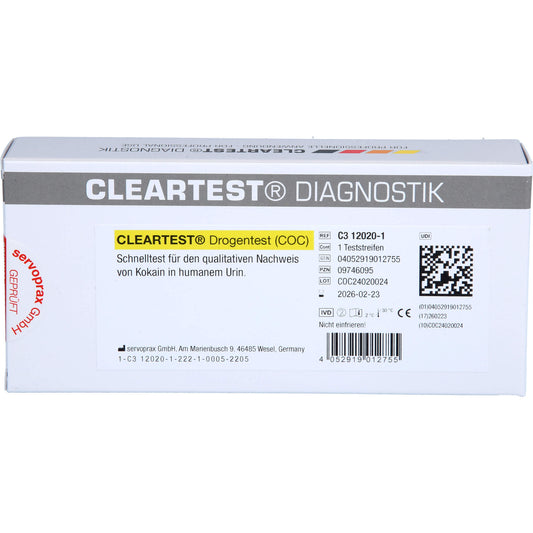 CLEARTEST Drogentest COC Teststreifen 1 St