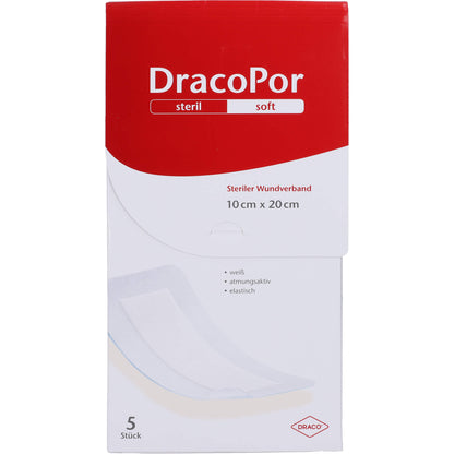 DRACOPOR Wundverband 10x20 cm steril 5 St