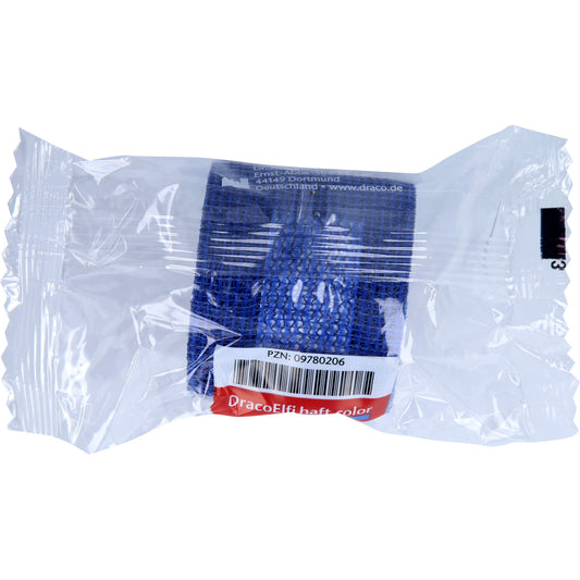 DRACOELFI haft color elast.Fixierb.4 cmx4 m blau 1 St