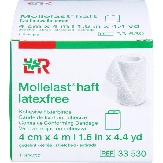 MOLLELAST haft Binden latexfrei 4 cmx4 m weiß 1 St