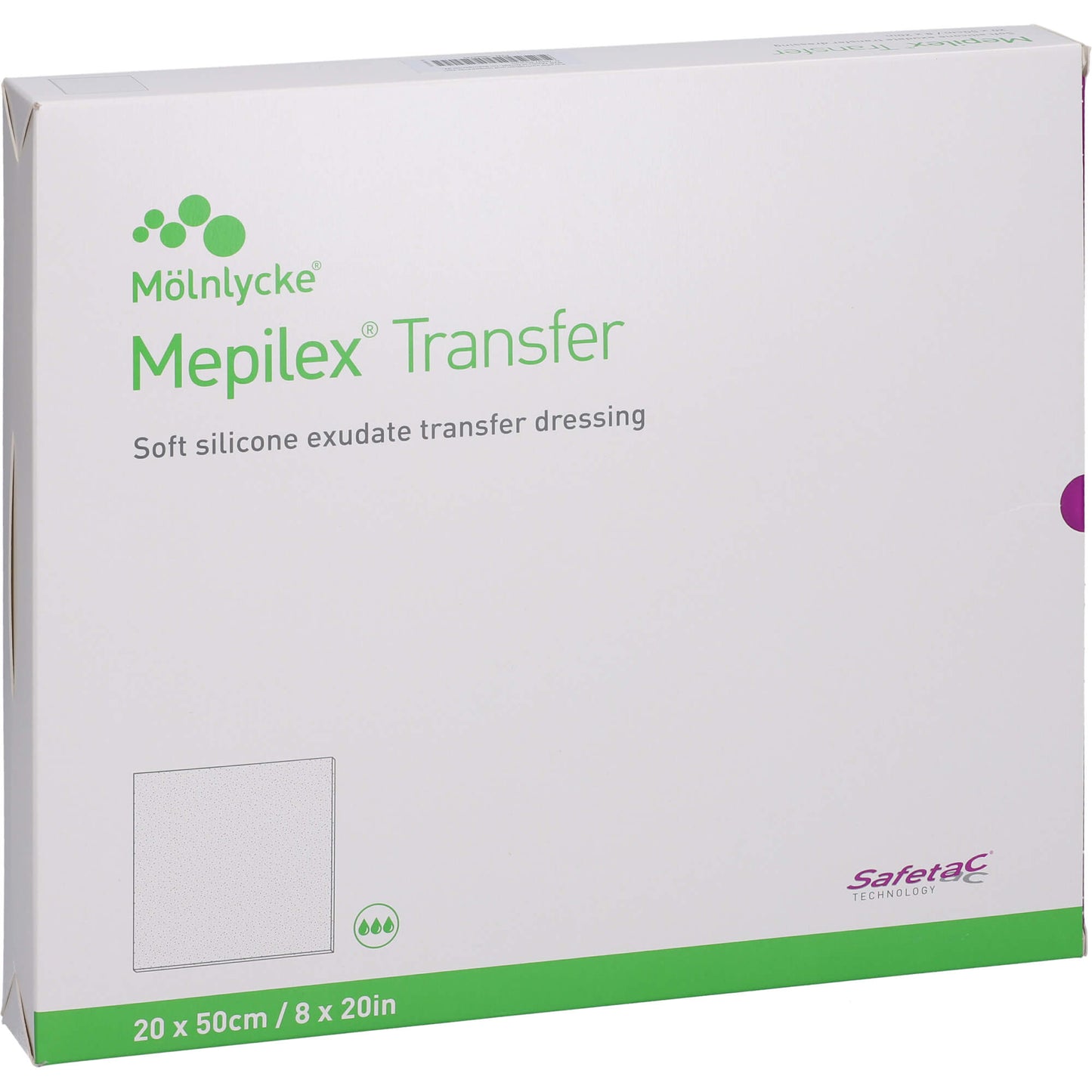 MEPILEX Transfer Schaumverband 20x50 cm steril 4 St