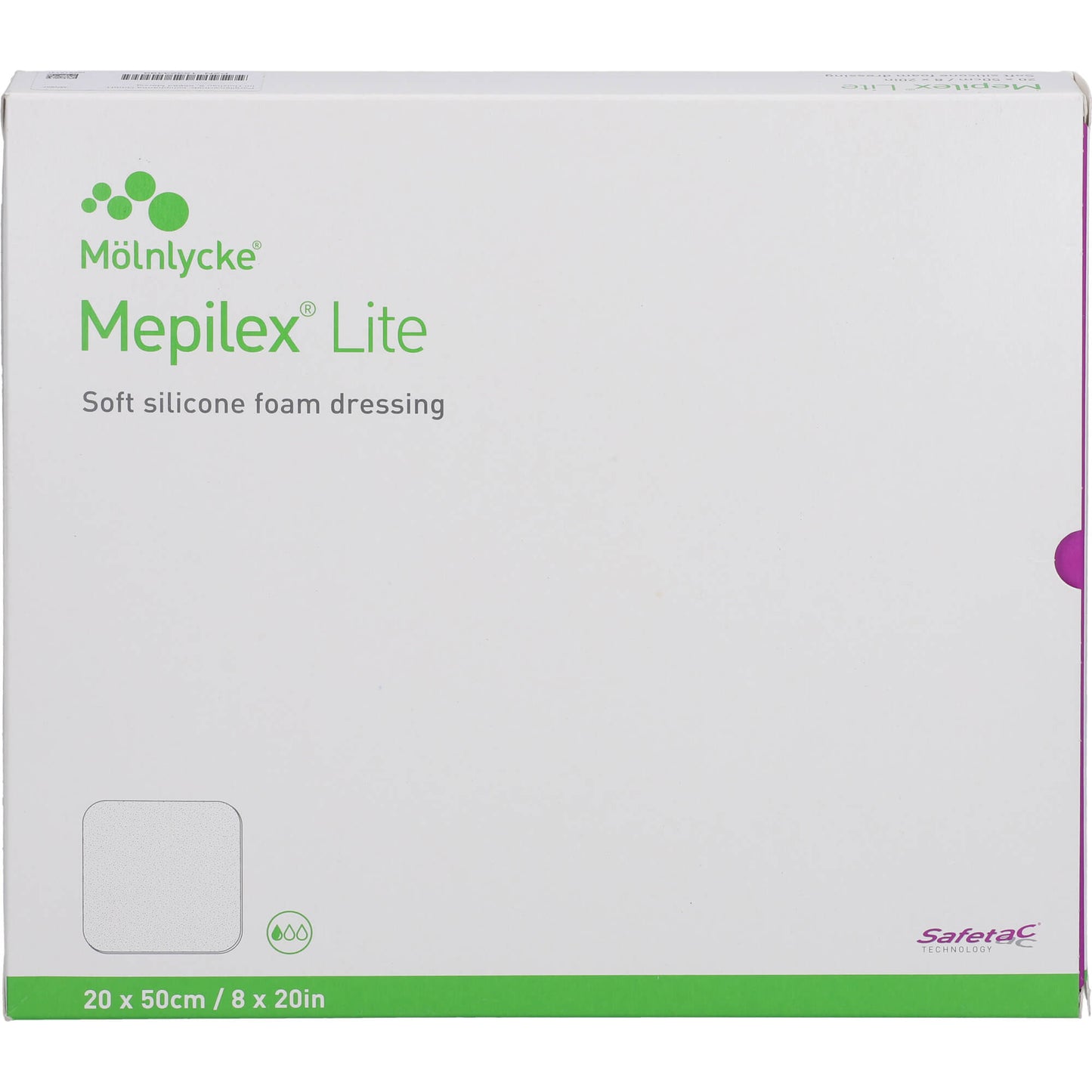 MEPILEX Lite Schaumverband 20x50 cm steril 4 St