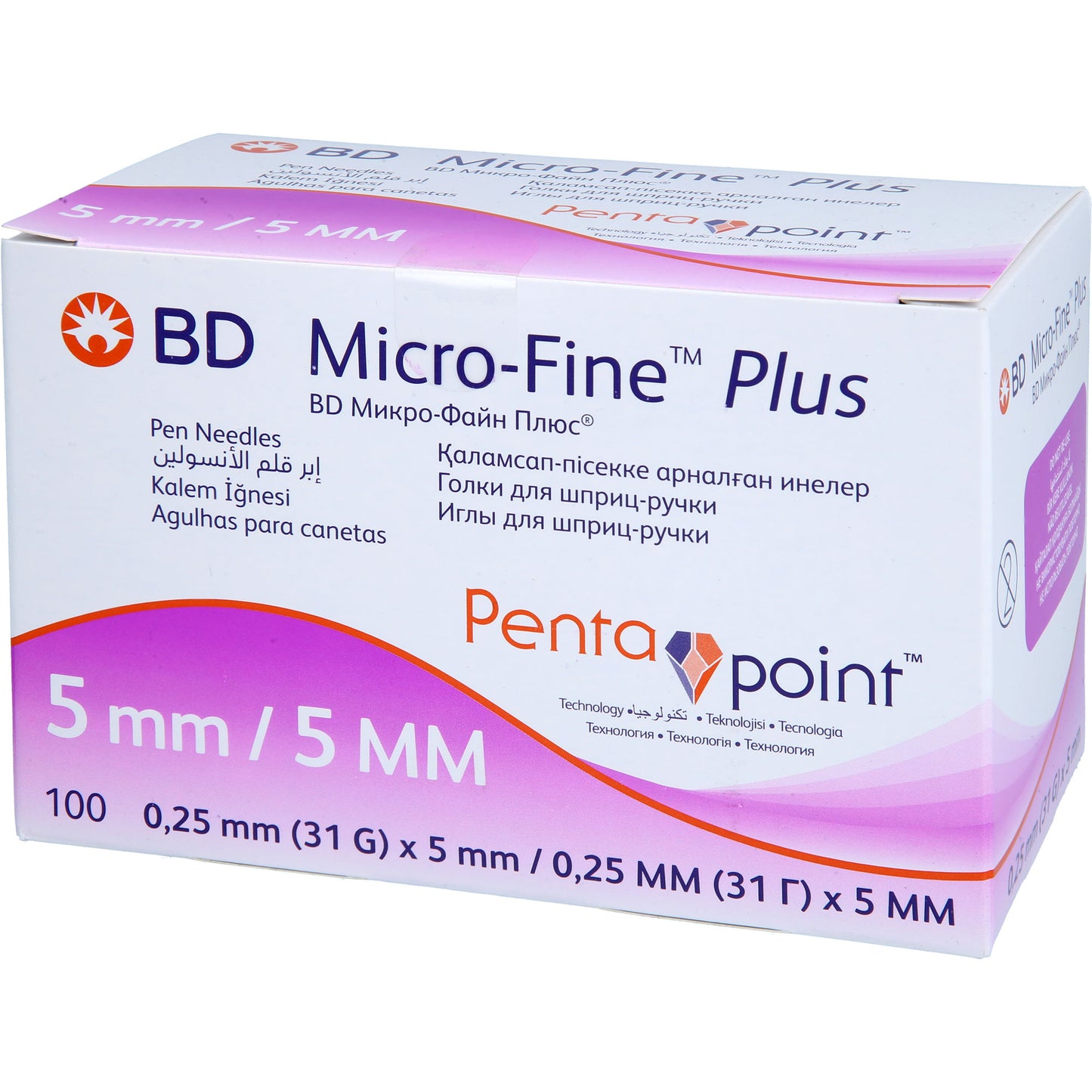 BD MICRO-FINE+ Pen-Nadeln 0,25x5 mm 31 G 100 St