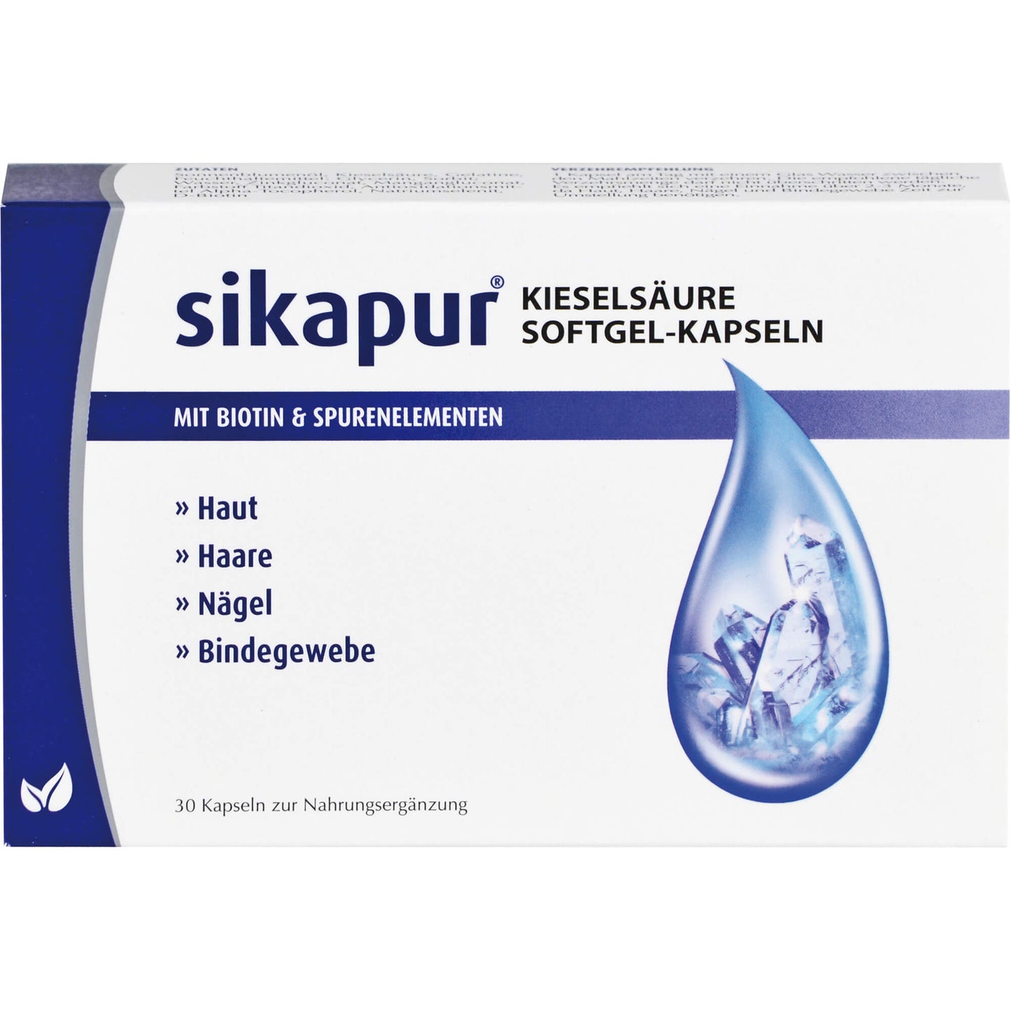 SIKAPUR Kieselsäure Softgel-Kapseln mit Biotin 30 St