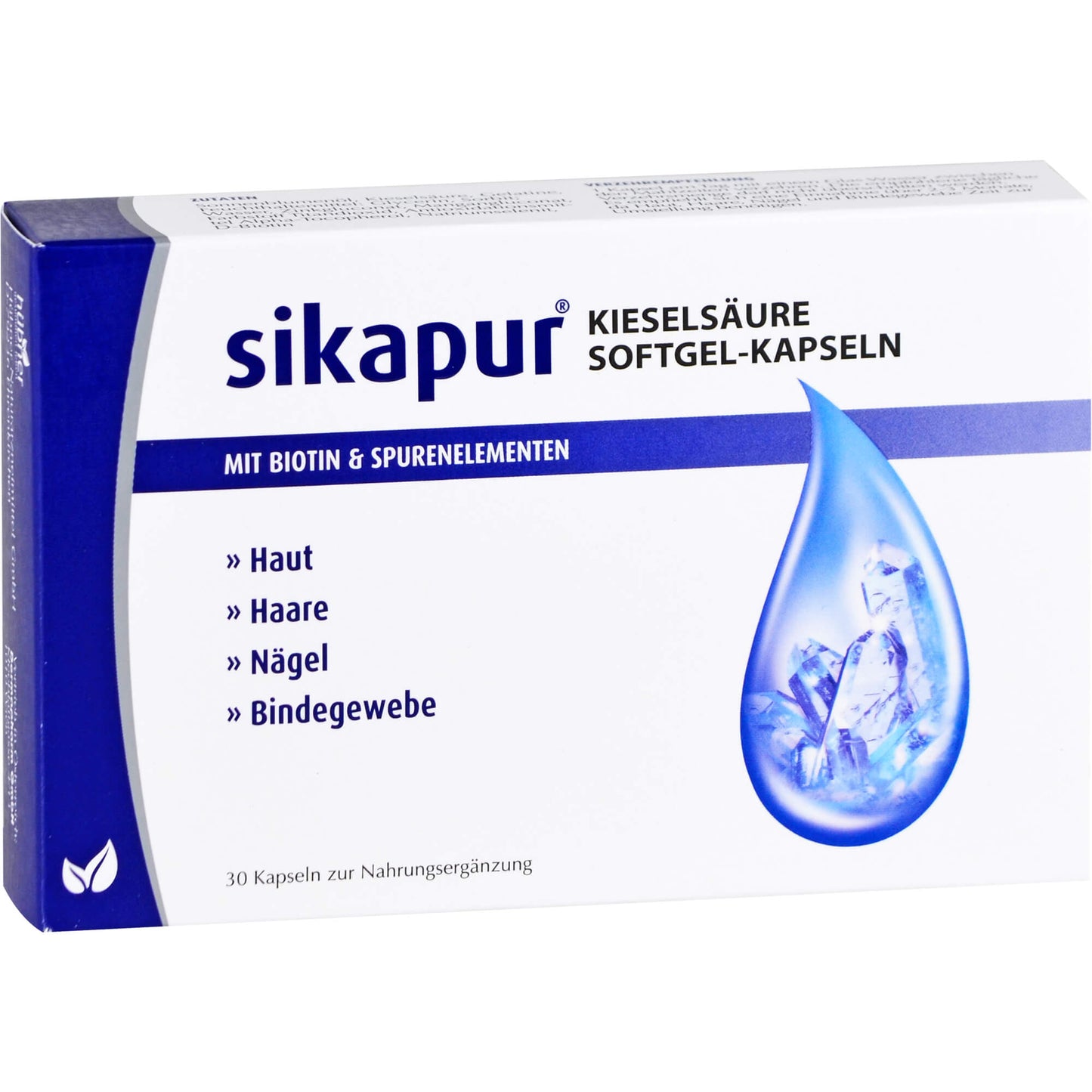 SIKAPUR Kieselsäure Softgel-Kapseln mit Biotin 30 St