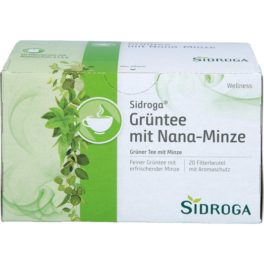 SIDROGA Wellness Grüntee m. Nana-Minze Filterb. 20X1.5 g