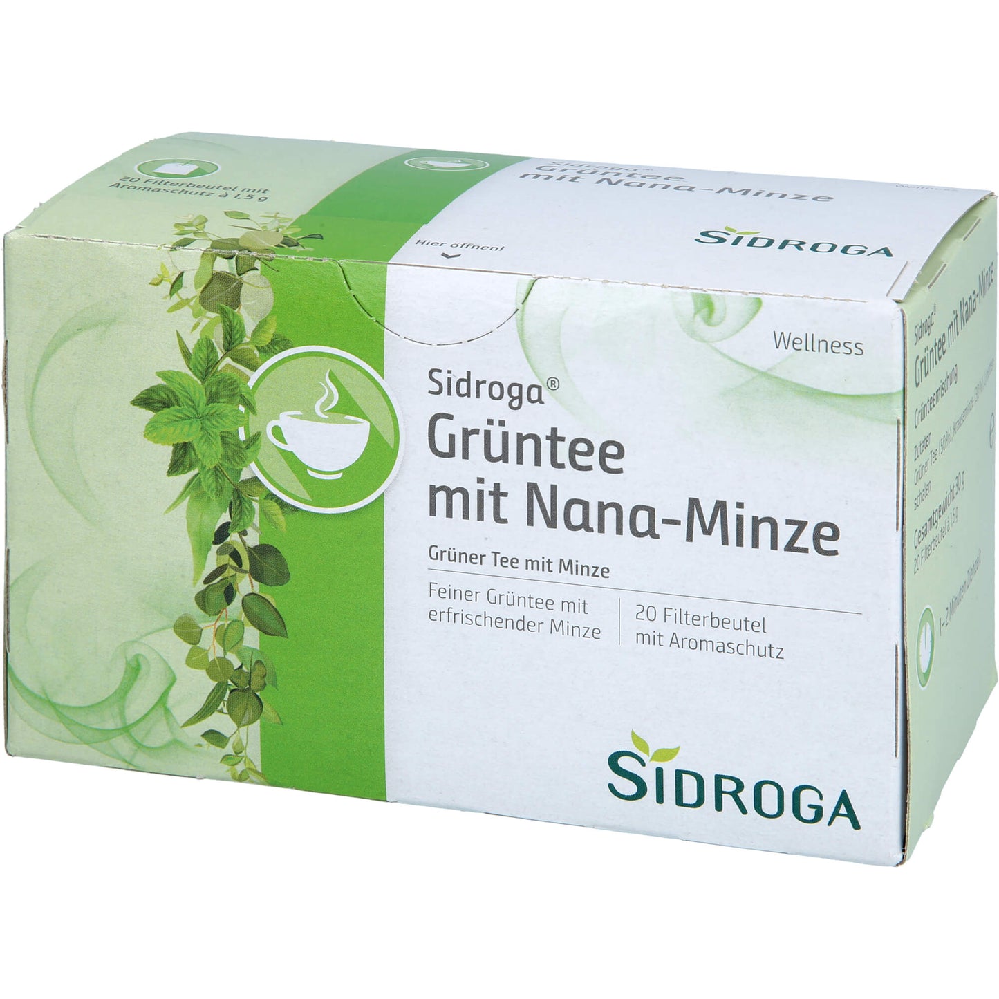 SIDROGA Wellness Grüntee m. Nana-Minze Filterb. 20X1.5 g