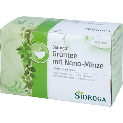 SIDROGA Wellness Grüntee m. Nana-Minze Filterb. 20X1.5 g