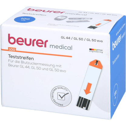 BEURER GL44/GL50 Blutzucker-Teststreifen 100 St
