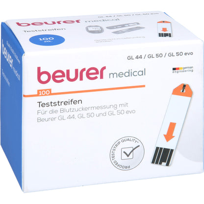 BEURER GL44/GL50 Blutzucker-Teststreifen 100 St