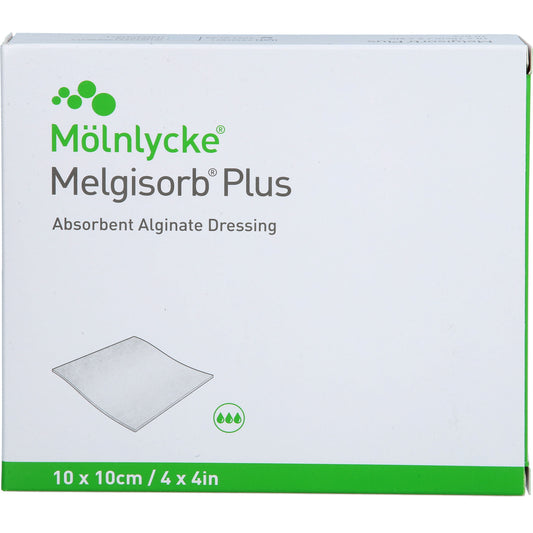 MELGISORB Plus Alginat Verband 10x10 cm steril 10 St