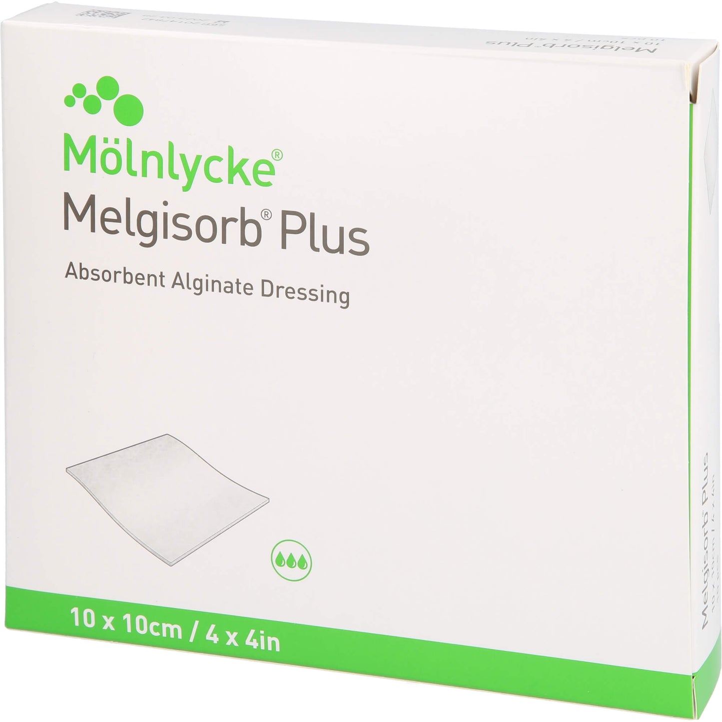 MELGISORB Plus Alginat Verband 10x10 cm steril 10 St