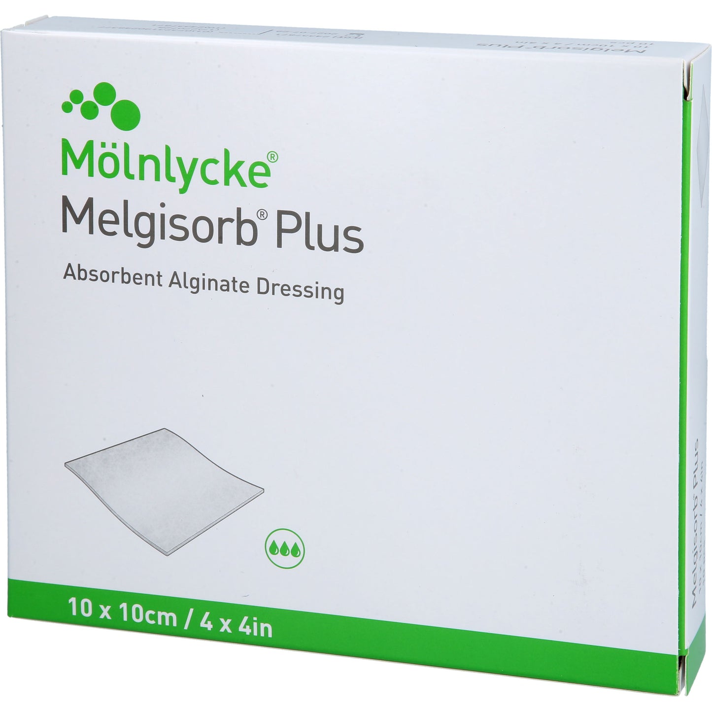 MELGISORB Plus Alginat Verband 10x10 cm steril 10 St