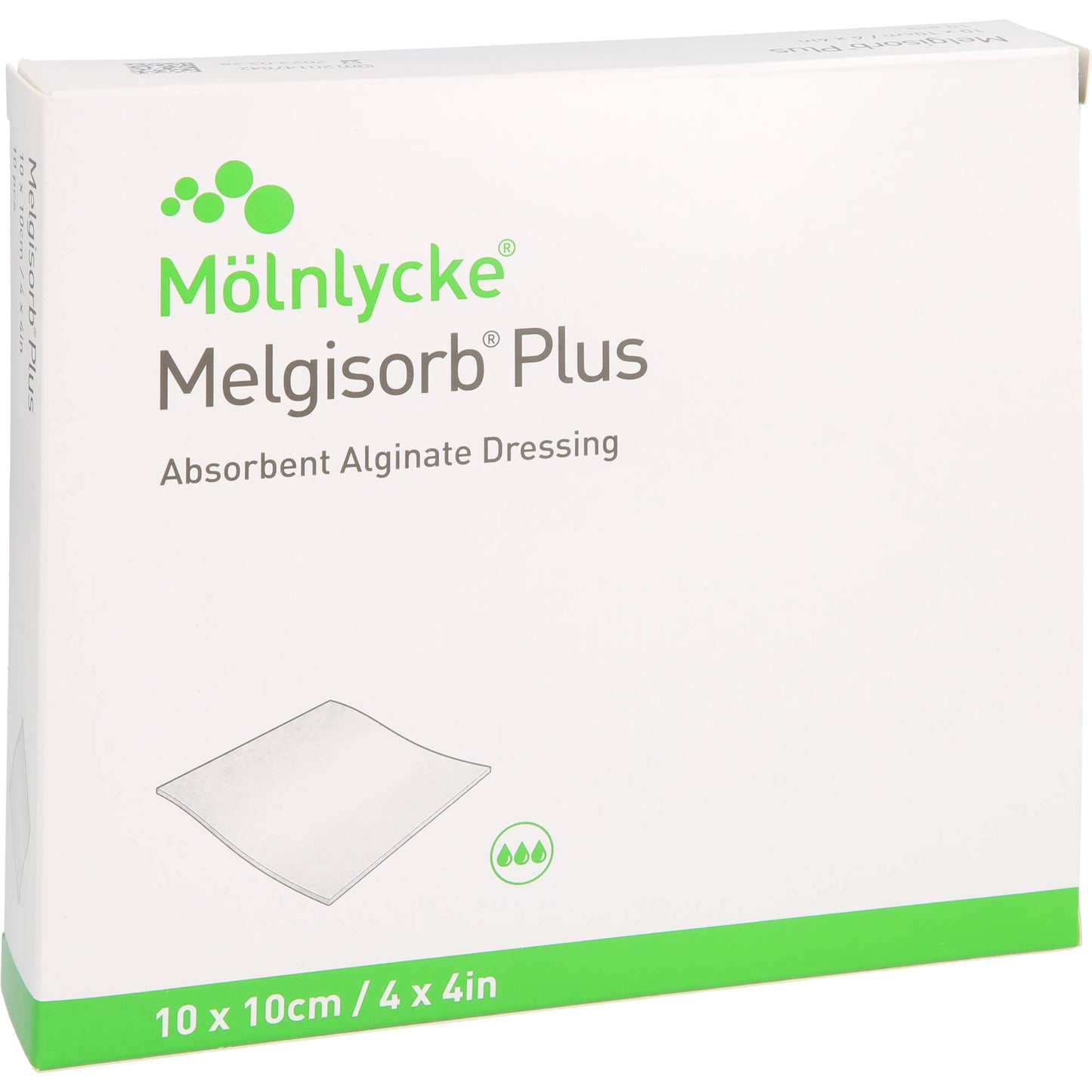 MELGISORB Plus Alginat Verband 10x10 cm steril 10 St