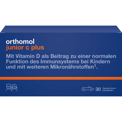 ORTHOMOL Junior C plus Kautabl.Mandarine/Orange 30 St