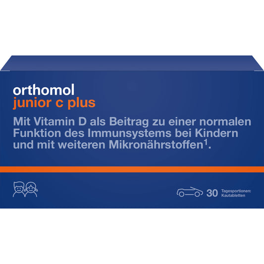 ORTHOMOL Junior C plus Kautabl.Mandarine/Orange 30 St