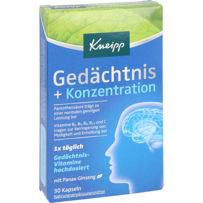 KNEIPP Gedächtnis+Konzentration Kapseln 30 St