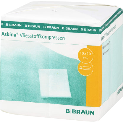 ASKINA Vliesstoffkompr.unsteril 10x10 cm 4fach 100 St