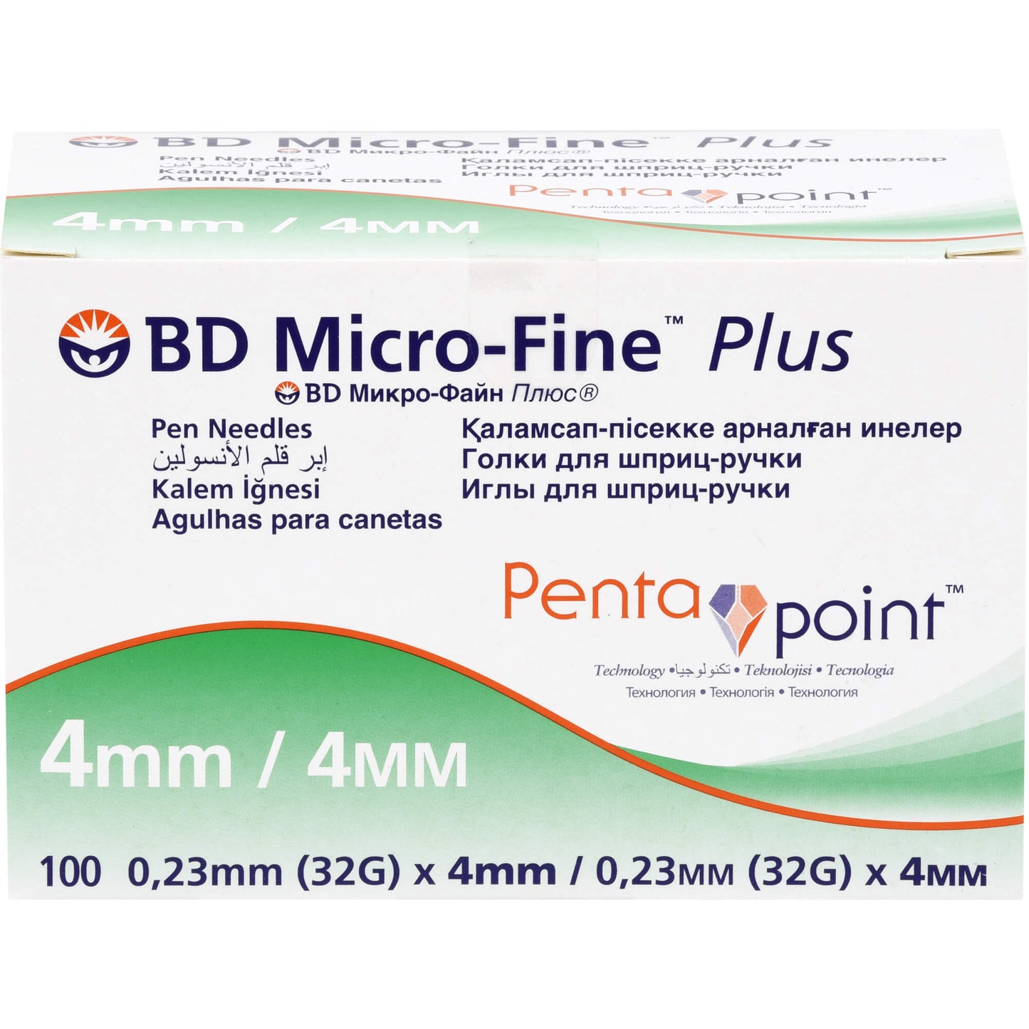 BD MICRO-FINE+ Pen-Nadeln 0,23x4 mm 32 G 100 St