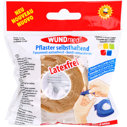 PFLASTER selbsthaftend dehnbar 2,5 cmx2,5 m Rolle 1 St