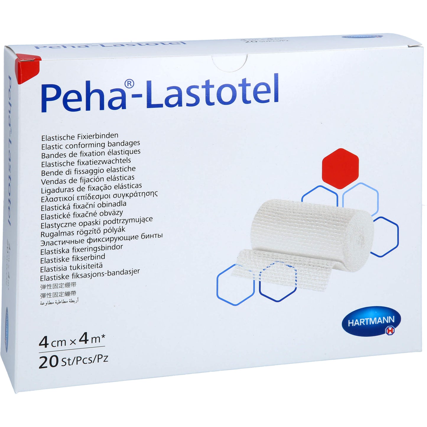 PEHA-LASTOTEL Fixierbinde 4 cmx4 m 20 St