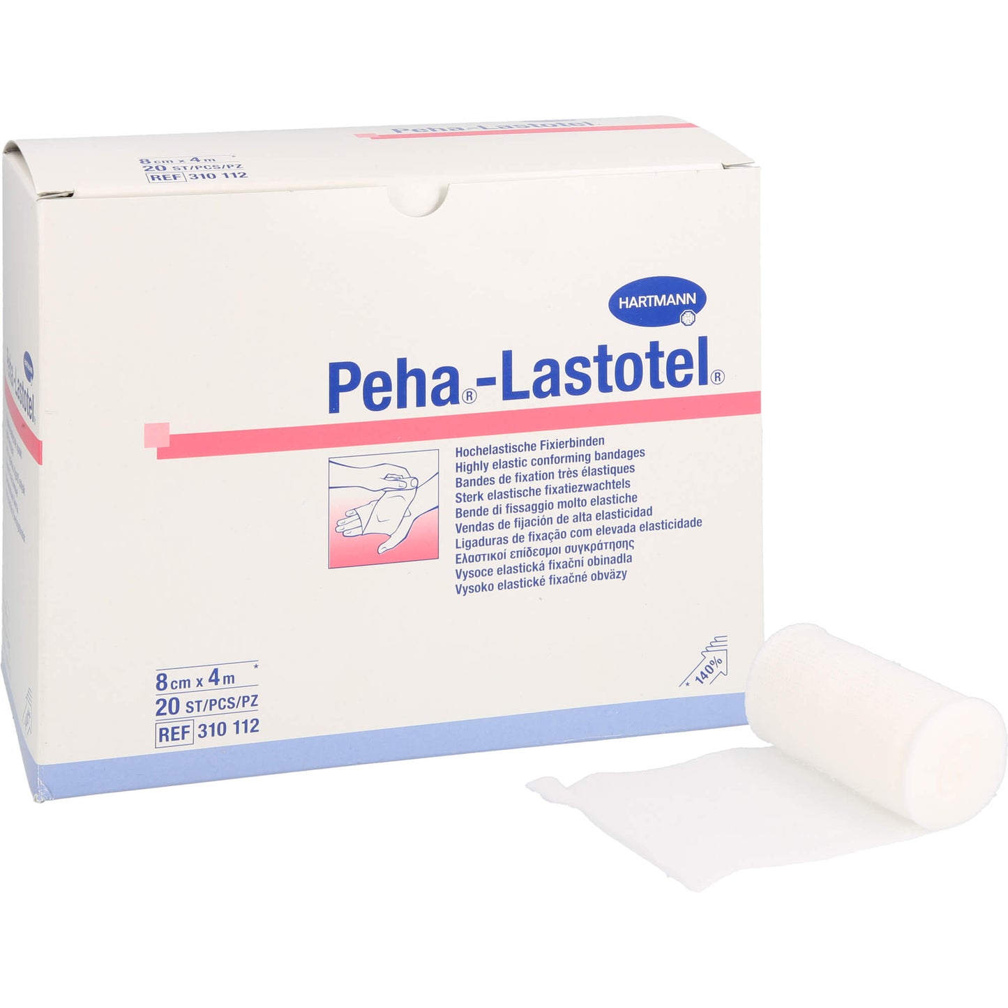PEHA-LASTOTEL Fixierbinde 8 cmx4 m 20 St