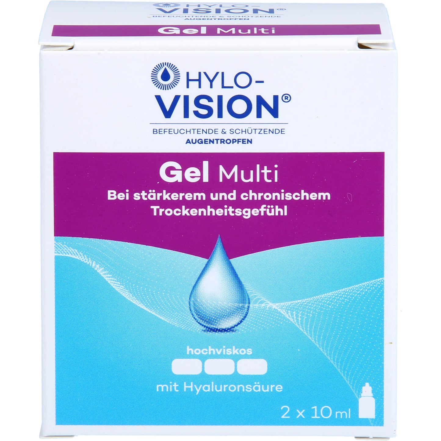 HYLO-VISION Gel multi Augentropfen 2X10 ml