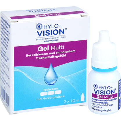 HYLO-VISION Gel multi Augentropfen 2X10 ml