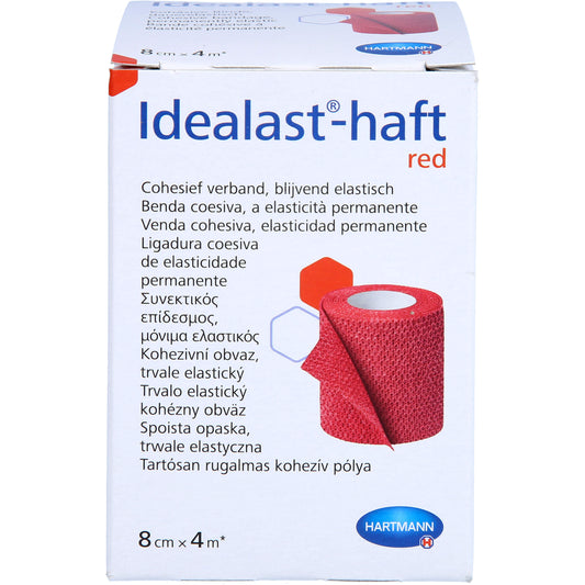 IDEALAST-haft color Binde 8 cmx4 m rot 1 St