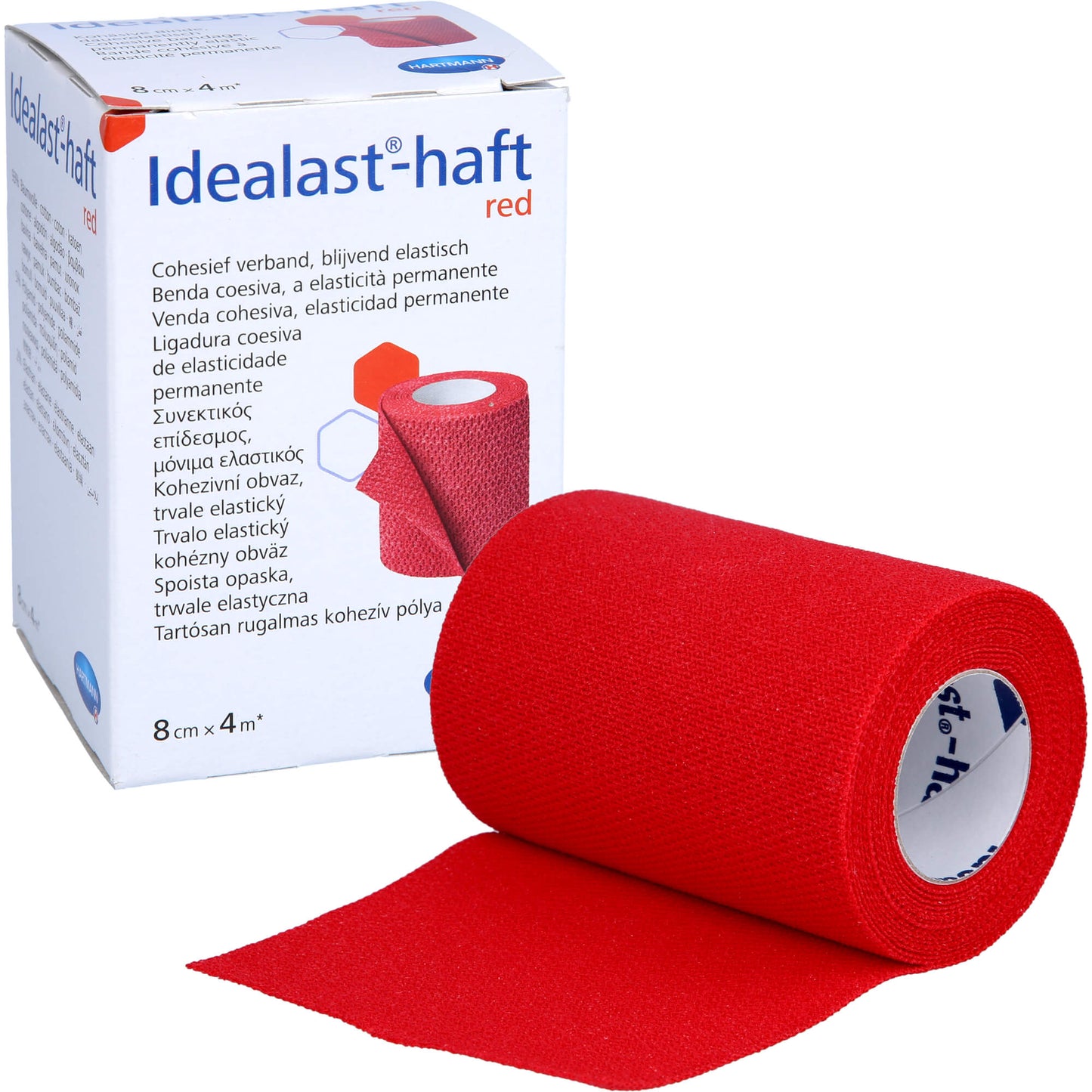 IDEALAST-haft color Binde 8 cmx4 m rot 1 St