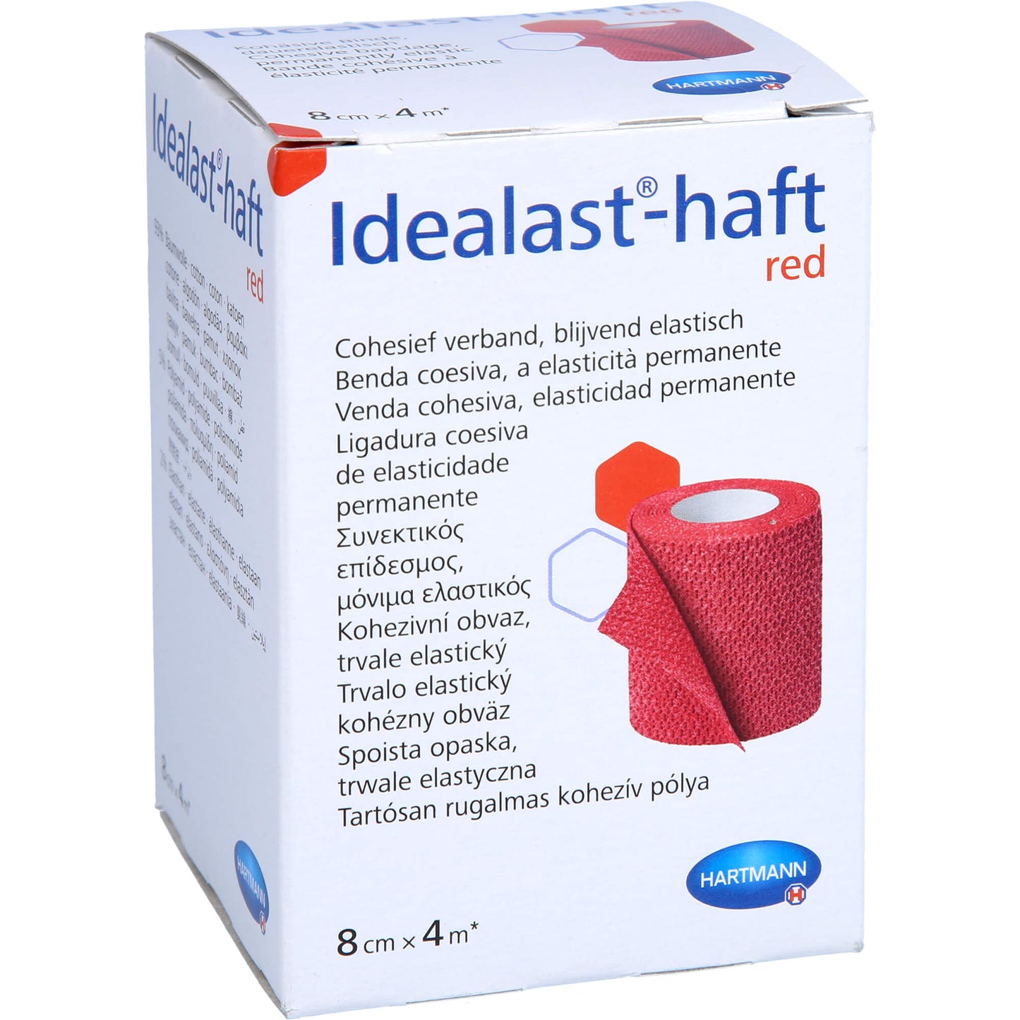 IDEALAST-haft color Binde 8 cmx4 m rot 1 St